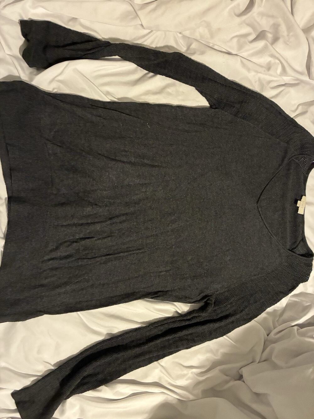 Ann Taylor Loft Large Women’s Dark Gray Sweater, Soft
